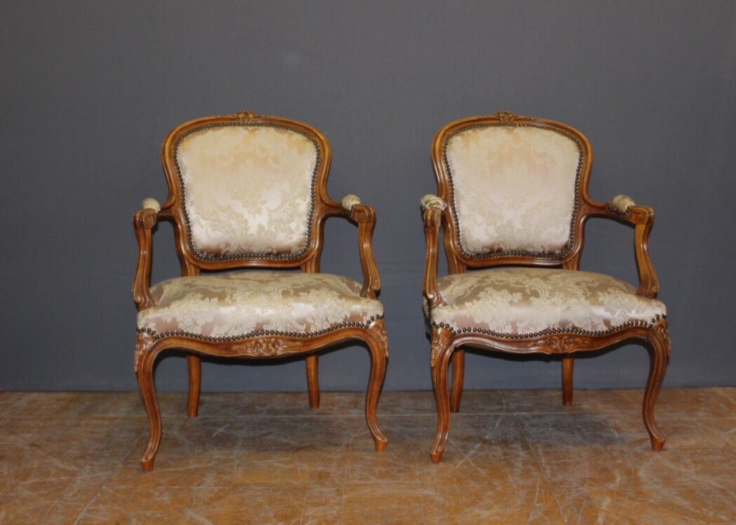 Pair of armchairs Louis XV