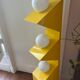yellow metal floor lamp, first edition Axel Chay for Monoprix