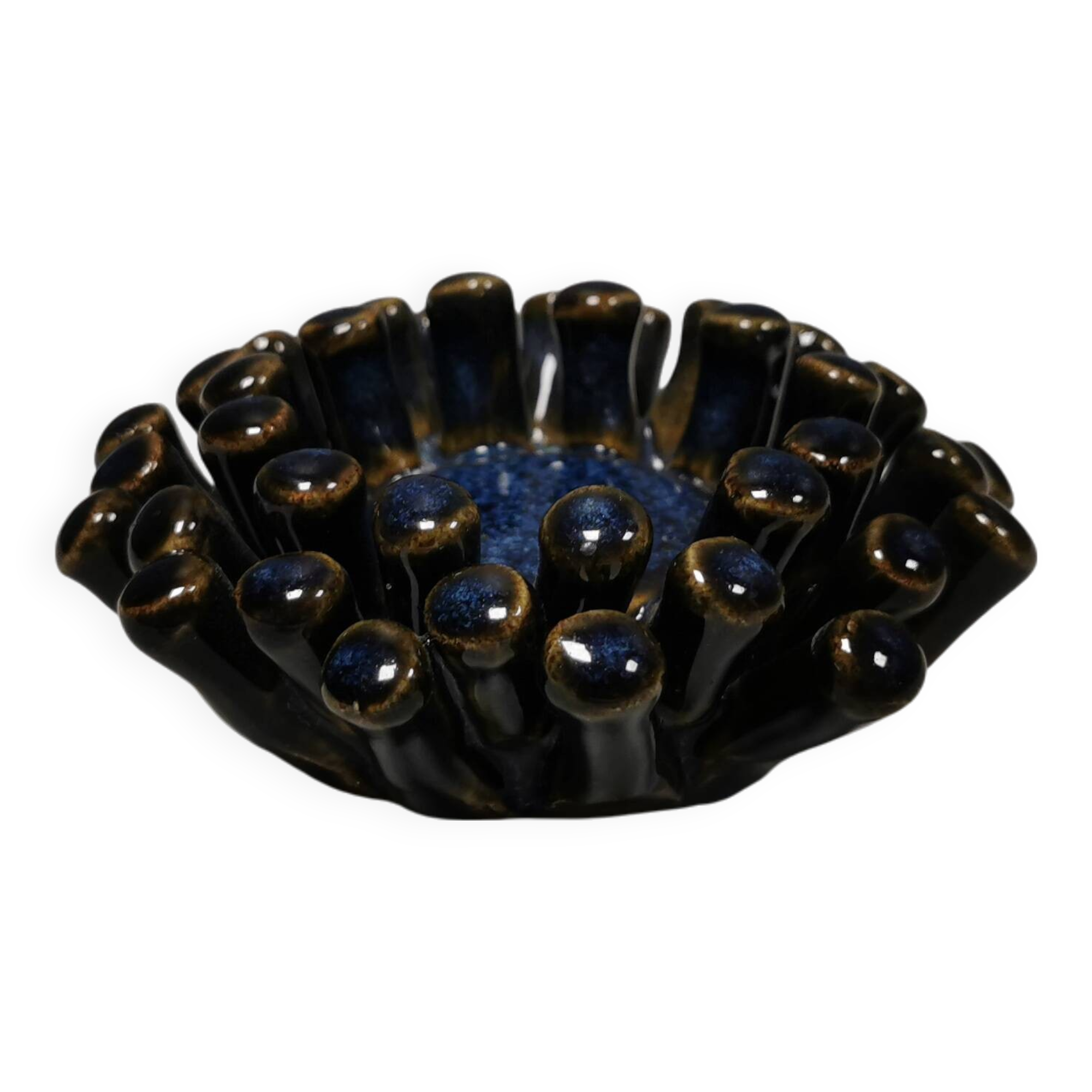 Small ceramic candlestick (for tea lights), Denmark 1970s.