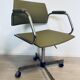 Vintage Light Olive Office Arm Chair by Kovona from Czechoslovakia 1970’s