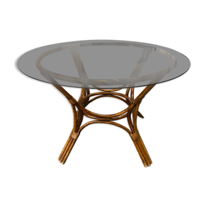 table à manger en rotin