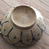Morocco salad dish white blue 19th century.