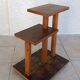 Vintage side table in walnut burl