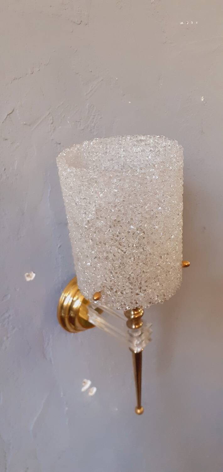 Vintage granite wall light from the 60s
