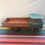 Ancien jouet camion benne bois jeu vintage