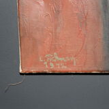 Oil on canvas portrait