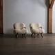 Pair of early edition Clam Chairs by Arnold Madsen for Madsen & Schubell, Denmark 1944