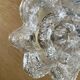 Vintage globe wall or ceiling light in molded glass in the shape of a flower