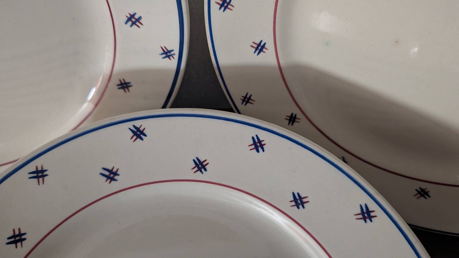 Assiettes K&G Lunéville Pierre années 30