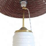 Midcentury Ceramic and Brass Table Lamp by Carstens Tönnieshof, 1960s