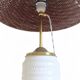 Midcentury Ceramic and Brass Table Lamp by Carstens Tönnieshof, 1960s