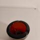 Cendrier verre ambre