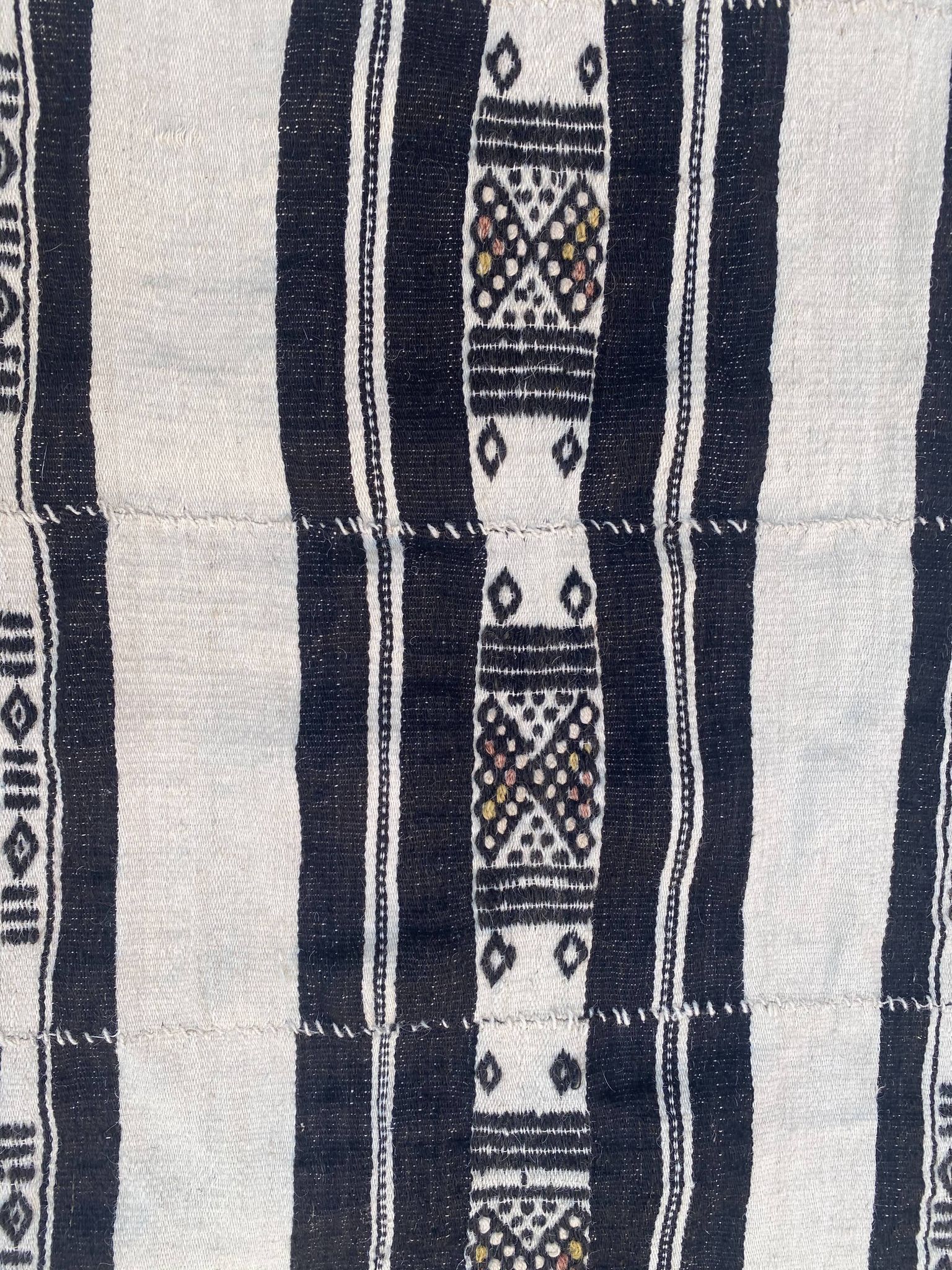 Tapis kilim tissage ancien de mali fait main 134x254 cm