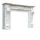 Napoleon III fireplace in statuary white marble, circa 1880.