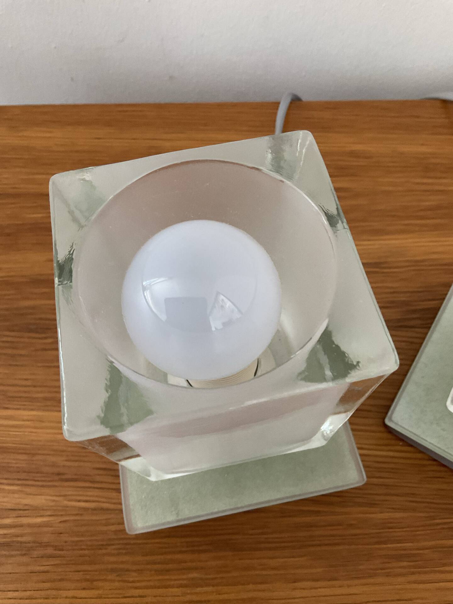 Pair of Ice Cube lamps from the 80s-90s.
