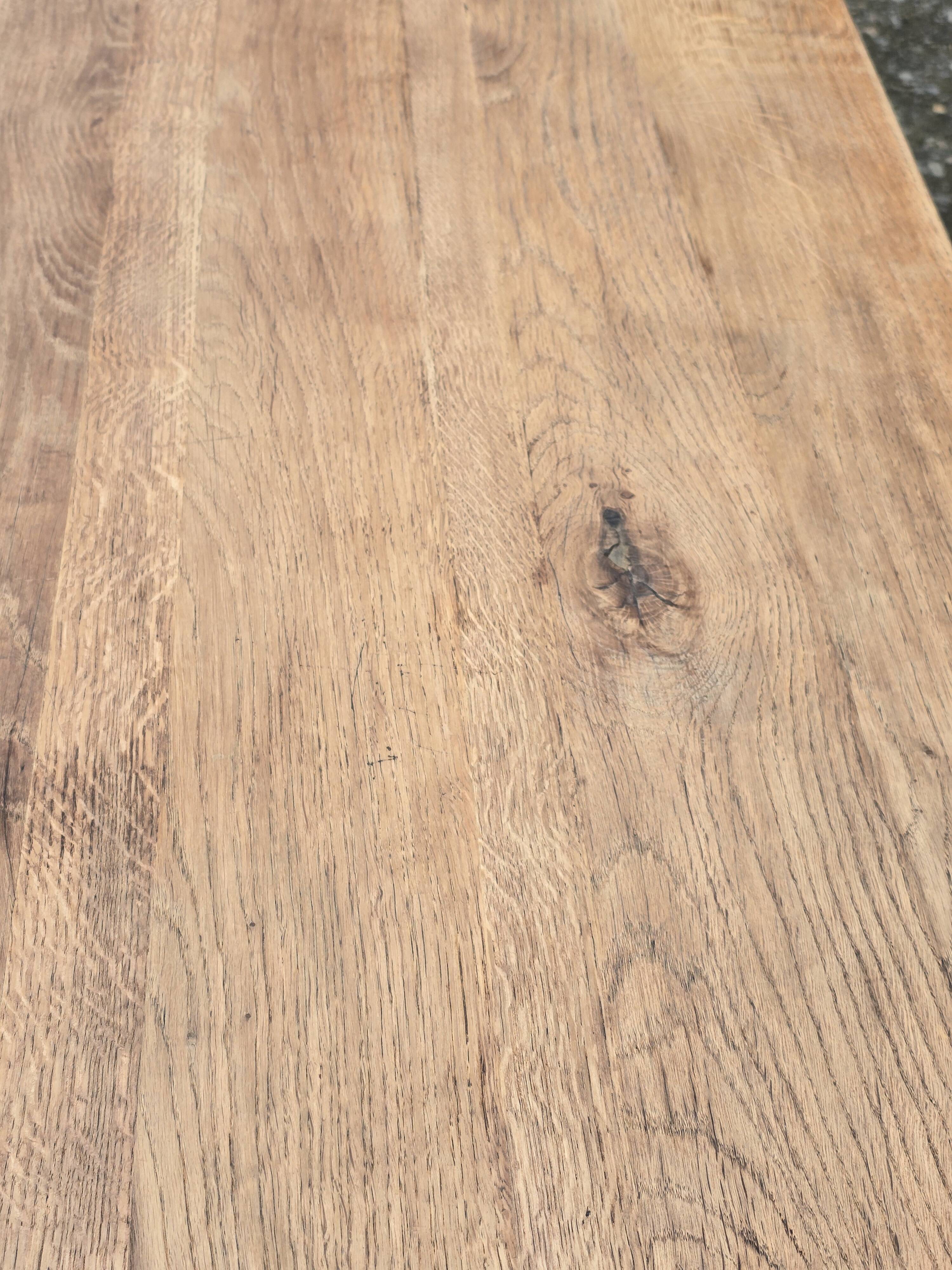 Vintage solid oak farmhouse table