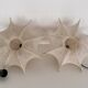 Pair of Italian Designer Cocoon Pendant lights original from the 1960s
