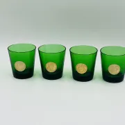 Lot de 4 verres publicitaires Byrrh & Dubonnet