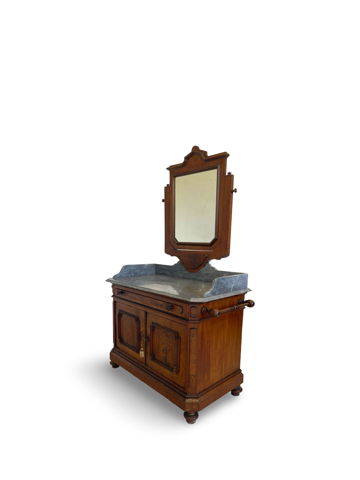 The antique walnut vanity , 19th century