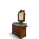 The antique walnut vanity , 19th century