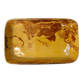 signed mixed earth ceramic tray with marbled effect