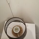 Lampe en rotin tresse de table