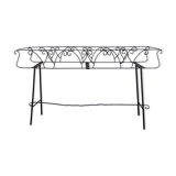 Vintage wrought iron rectangle planter stand