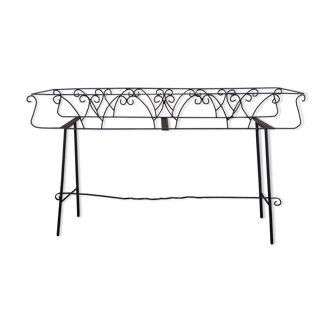 Vintage wrought iron rectangle planter stand
