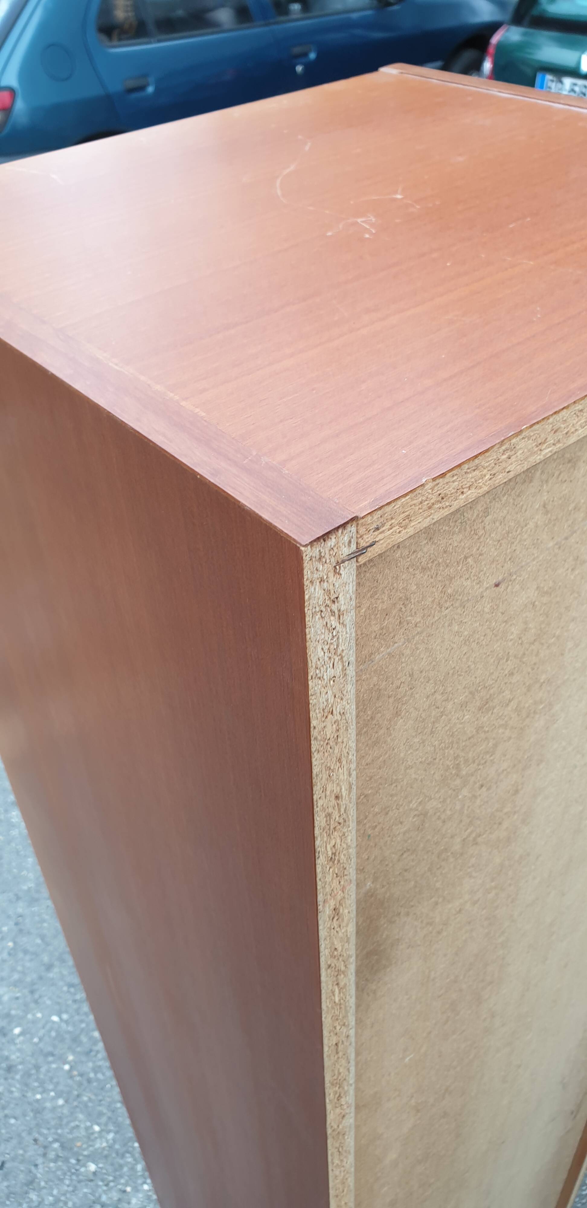 Administrative furniture with curtain
