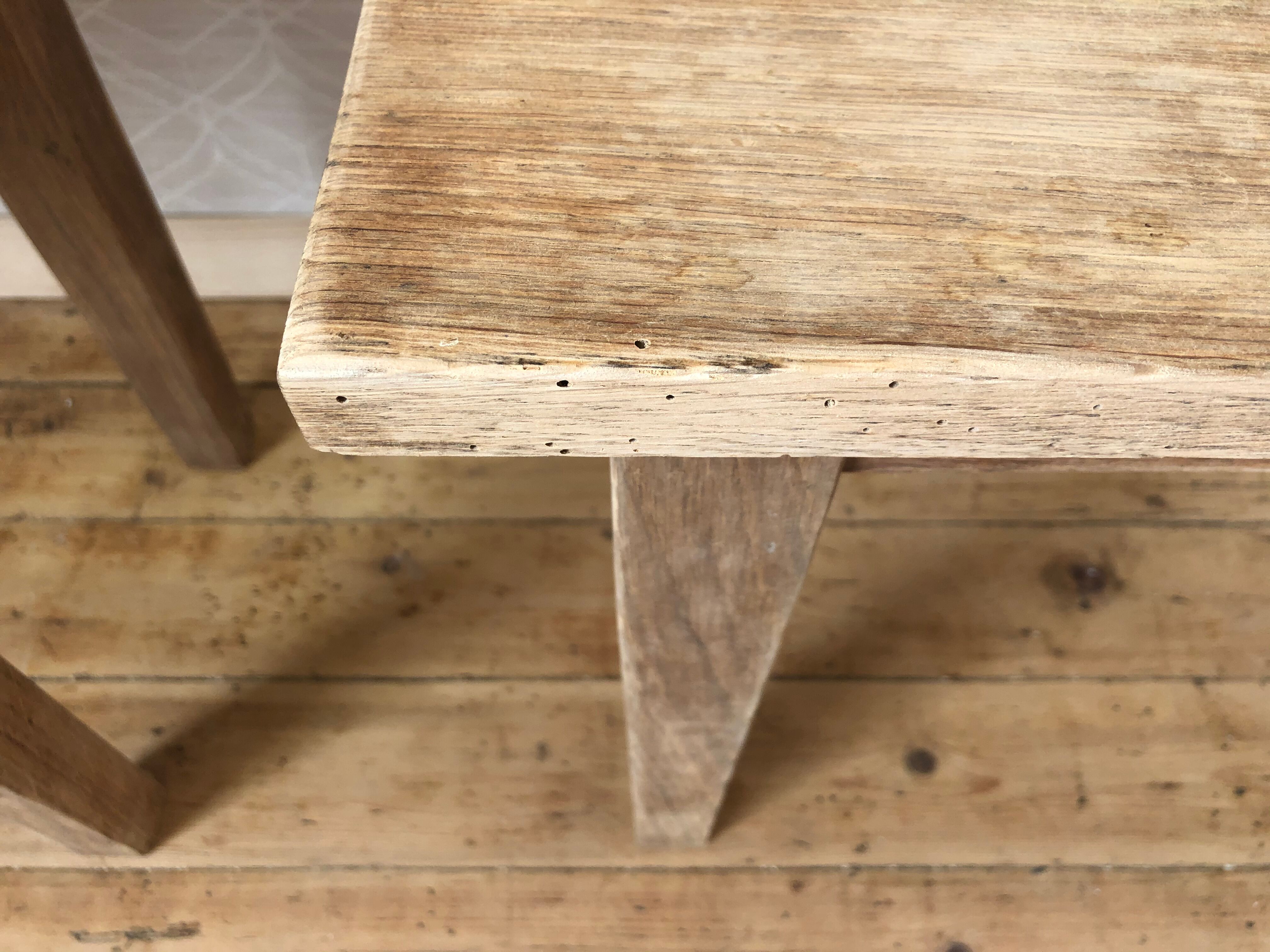 Paire de banc en bois chêne
