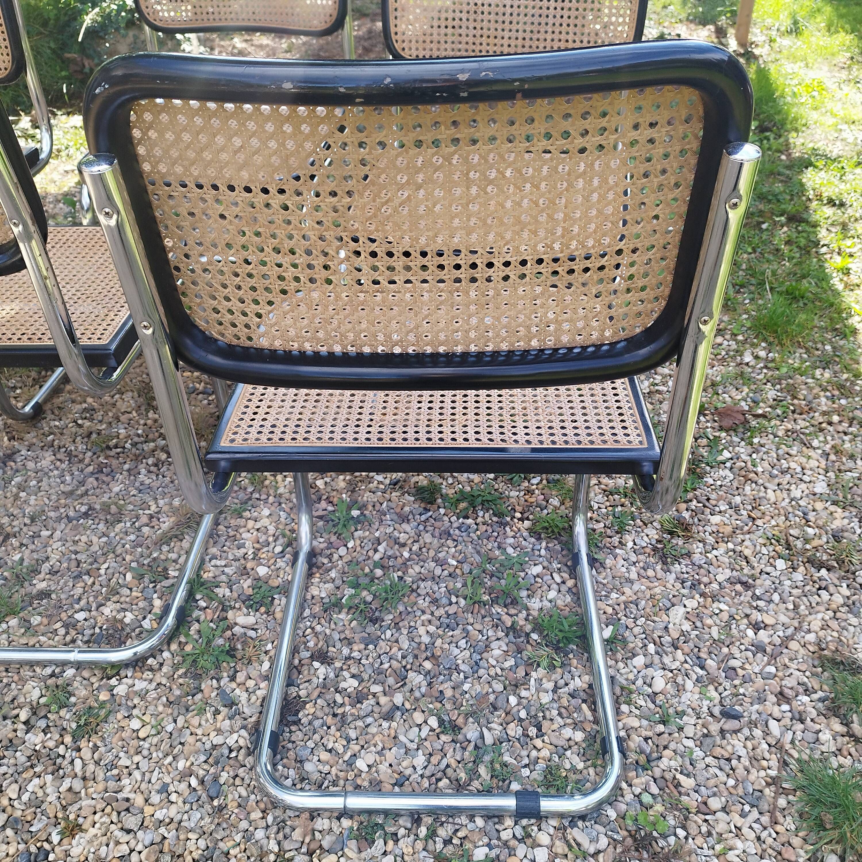 Vintage style chairs Cesca B32 Marcel Breuer