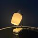 Lampe de bureau en verre opalin style Art déco Mid-Century