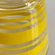 Pair of VINTAGE Silkscreened Glass Plant Pots
