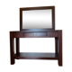 Console avec miroir wengé noir Fly modèle kubo