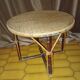 Table basse en rotin ancienne