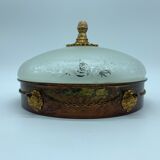 Globe-polished glass ceiling