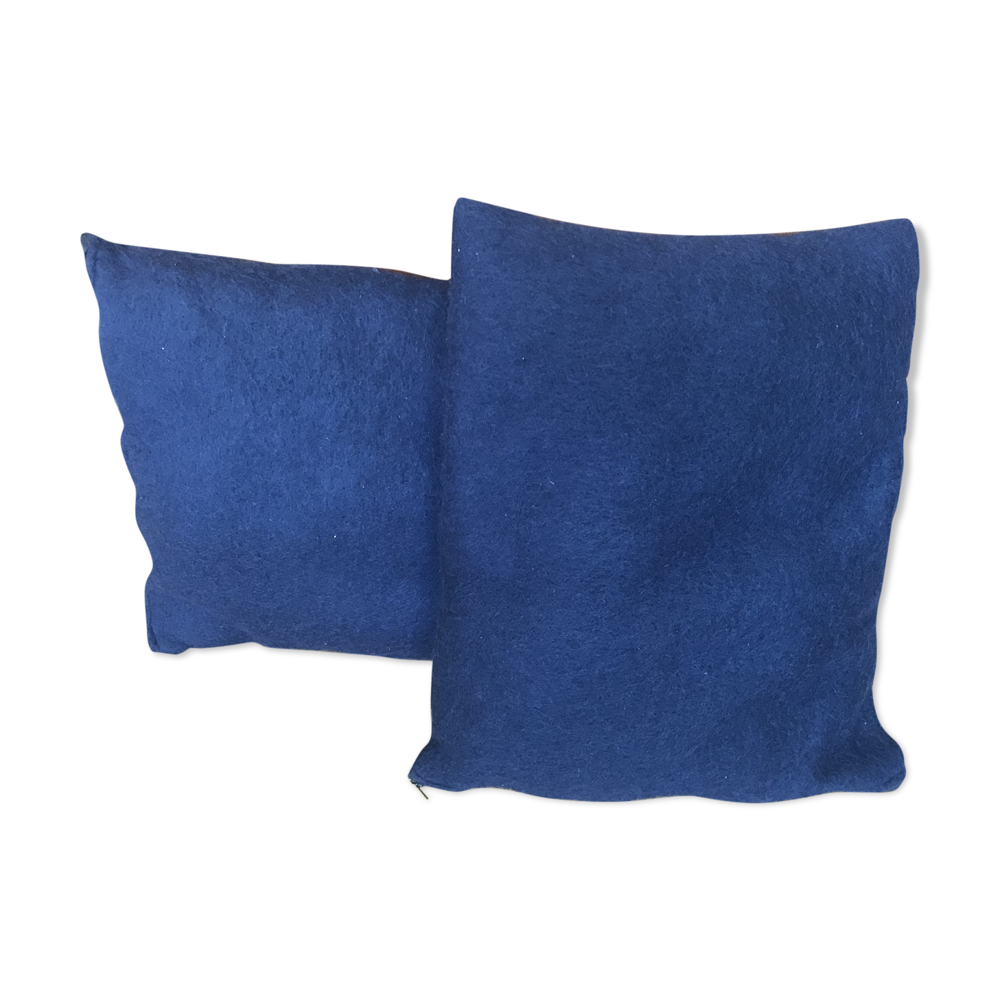 Pair of blue cushions