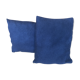 Paire de coussins bleus