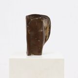 Studio Pottery Free Form Ceramic Glazed Vase 1960s