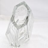 Multi-faceted glass vase