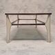 Italian coffee table metal & smoked glass ca 1970