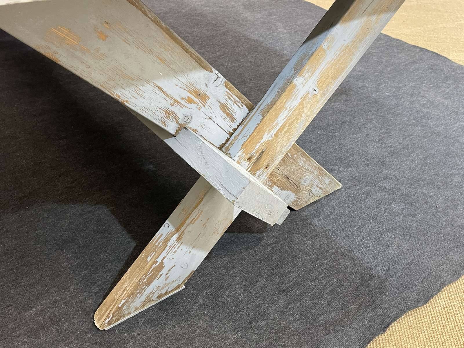 Workshop table in fir - carpenter's work from the 1970s-80s