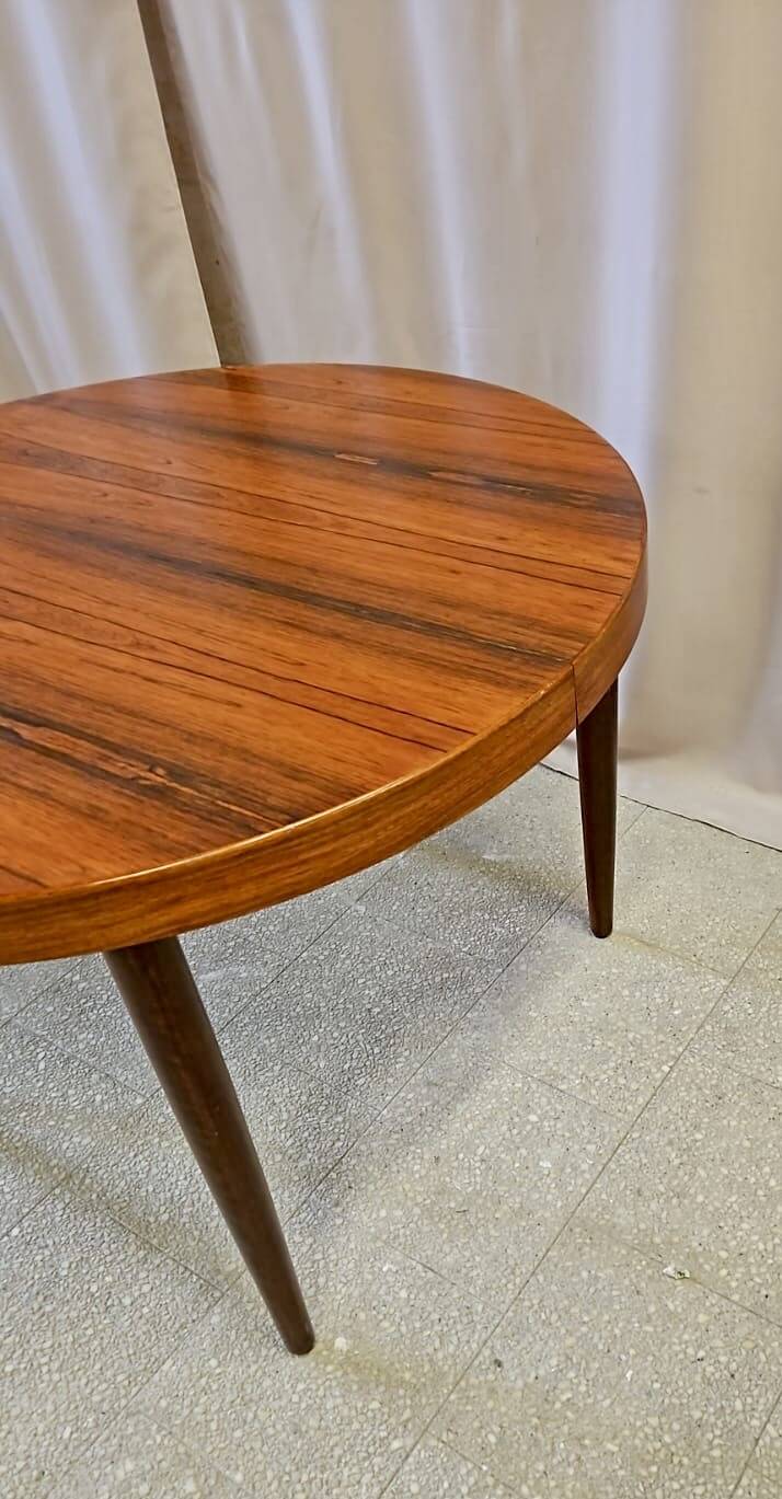 Danish mid-century extendable rosewood dining table 1960s