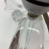 Set of 2 Daum France crystal table lamp , 1950's