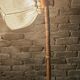 Danish pine floor lamp 1970 vintage