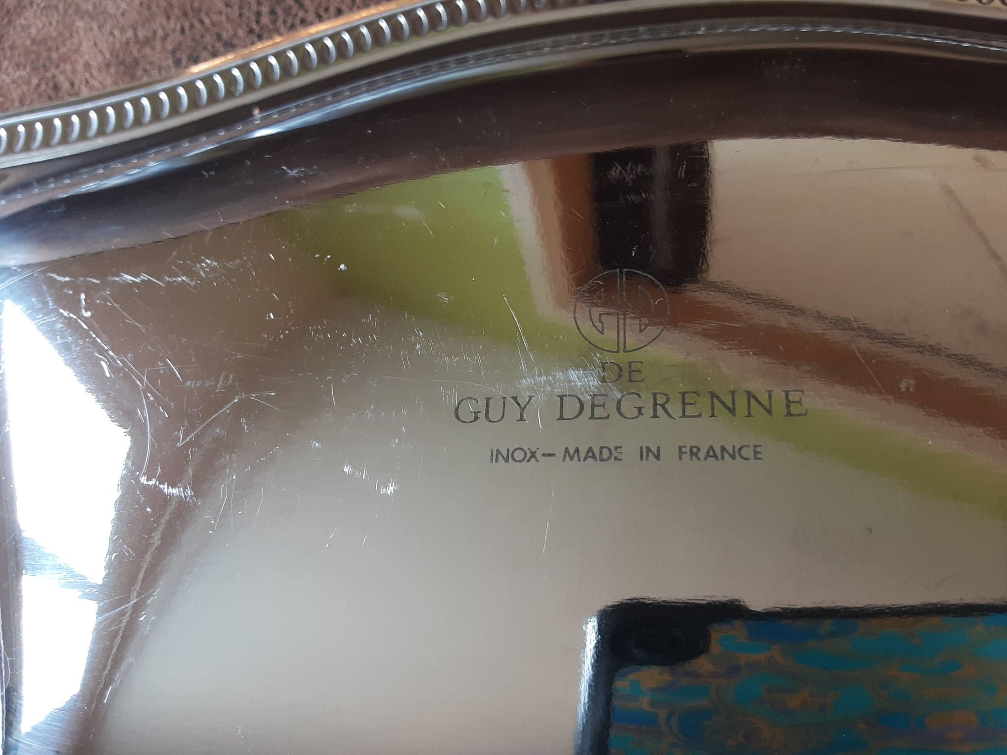 Set of 2 stainless steel dishes Guy Degrenne