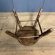 Faux bamboo stool made of beech wood
