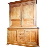 Buffet vaisselier en merisier blond