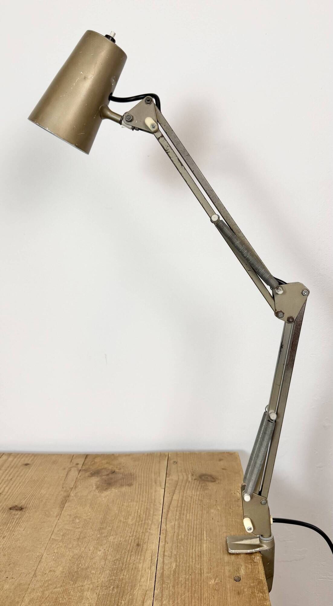 Vintage Brown Adjustable Architect Table Lamp, 1960s
