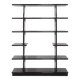 Vintage Italian design black gloss bookshelf, 1980’s